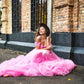 Pink tulle dress for photoshooting Pink birthday dress