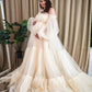 Champagne wedding pregnant dress