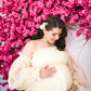 Champagne wedding pregnant dress