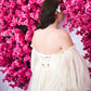 Champagne wedding pregnant dress