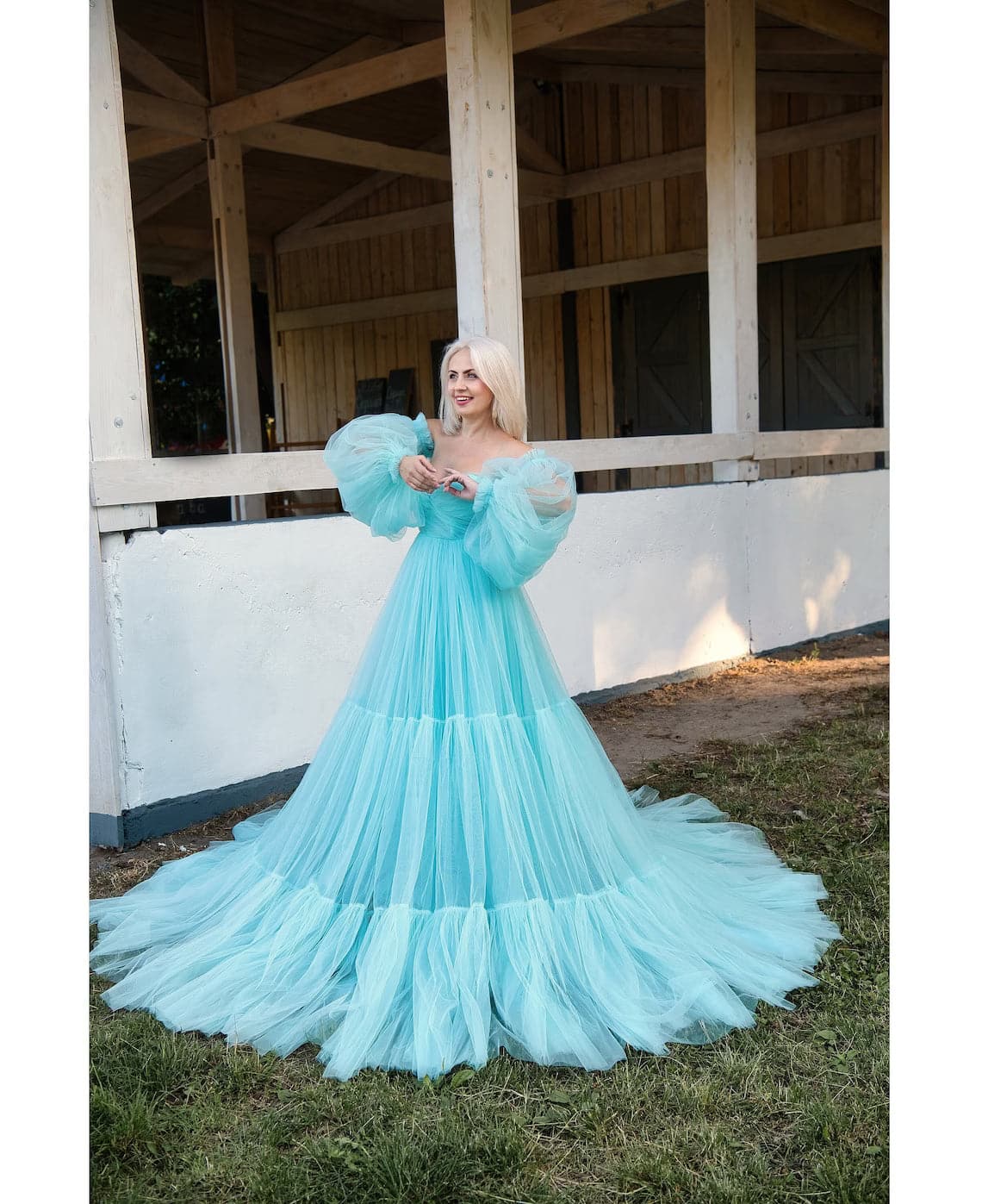 tulle dress photoshoot