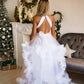 White tulle dress Maternity dress