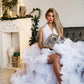 White tulle dress Maternity dress