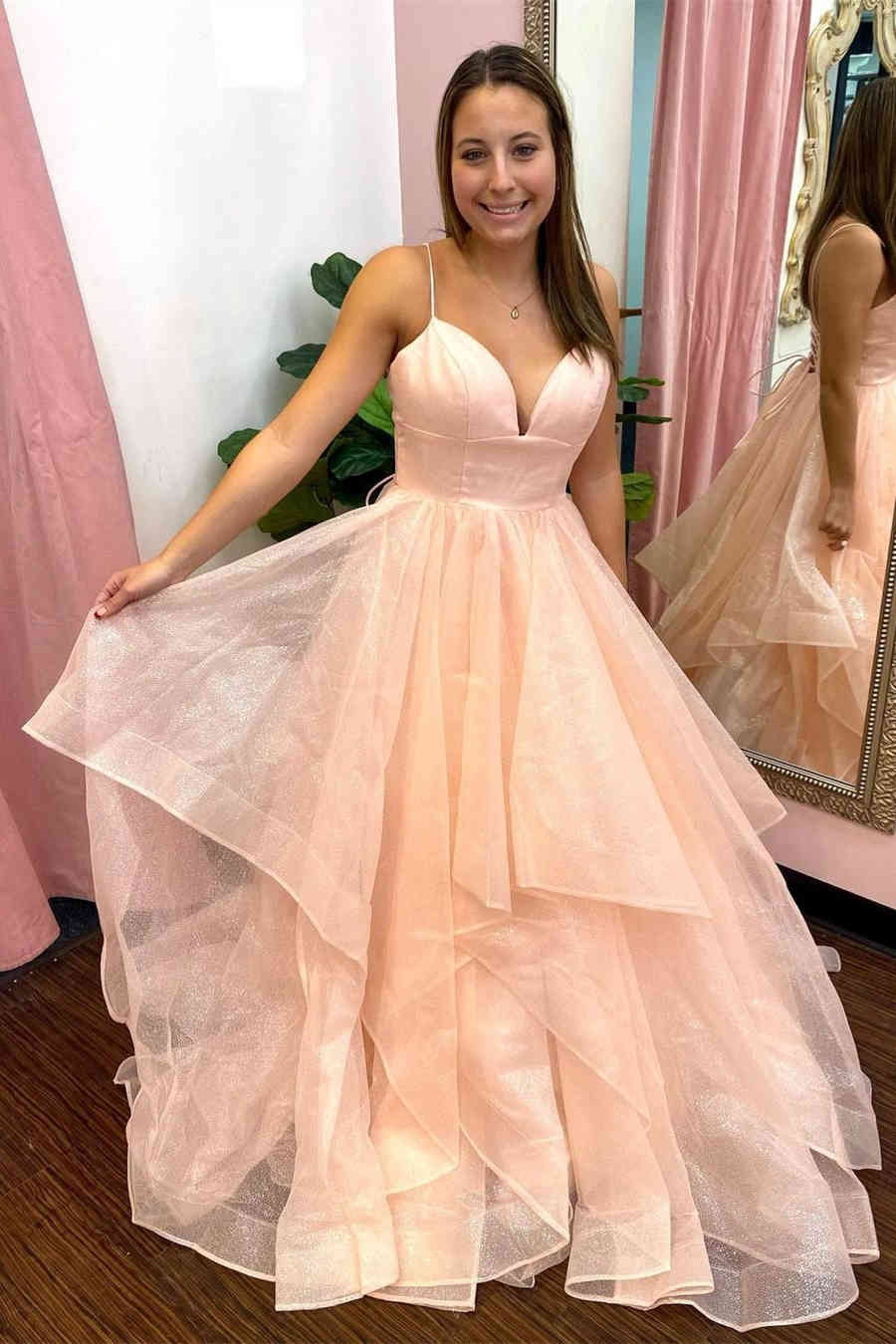 Princess Lavender Tiered Tulle Formal Dress VMP111