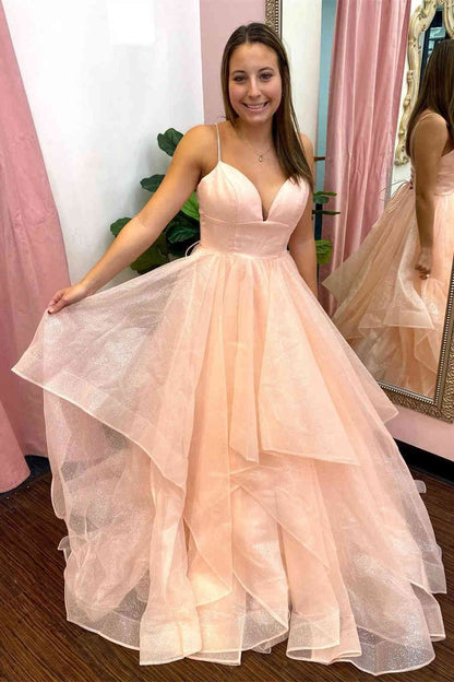 Princess Lavender Tiered Tulle Formal Dress VMP111