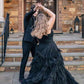Princess Strappy Frill-Layered Prom Dress VMP118