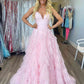 Princess Strappy Frill-Layered Prom Dress VMP118