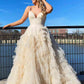 Princess Strappy Frill-Layered Prom Dress VMP118