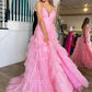 Princess Strappy Frill-Layered Prom Dress VMP118