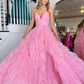 Princess Strappy Frill-Layered Prom Dress VMP118