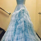 Princess Strappy Frill-Layered Prom Dress VMP118