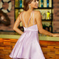Satin Ruffles Halter Sleeveless Short/Mini Dresses  VMH56