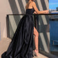 Princess Satin Sleeveless Ruffles Straps Dresses VMP126