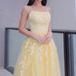 Spaghetti Straps Applique Prom Dresses VMP134