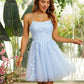 Tulle Lace One-Shoulder Short/Mini Dresses  VMH49