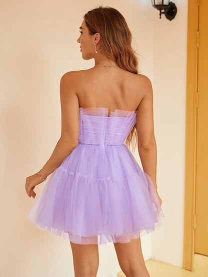 tulle mini dresses