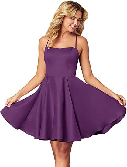 satin homecoming dress