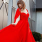 Bohemian red dress