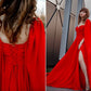 Bohemian red dress