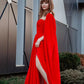 Bohemian red dress