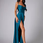 Satin Backless Evening Dress
