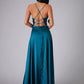 Satin Backless Evening Dress