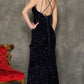 Sequined Red Prom Dress With Split Special Occasion VMP52