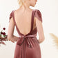 Floor Length Velvet Bridesmaid Dress VMB8