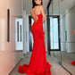 Column Ruffles Sleeveless Prom Dresses VMP132