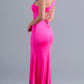 Shimmer One Shoulder Long Prom Dress VMP79