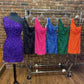 One Shoulder Hot Pink Tight Homecoming Dress VMH17