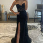 Corset Lace Long Prom Dress With Slit VMP116
