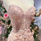 Corset Lace Long Prom Dress With Slit VMP116