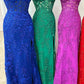 Corset Lace Long Prom Dress With Slit VMP116