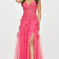 Strapless Sweetheart Long Lace Prom Dress VMP78