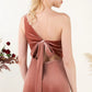 Velvet Bridesmaid Dress Sweep-Brush Train