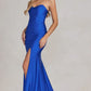 Royal Blue Prom Dress Sweetheart Strapless Formal Dress VMP50