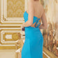 Cyan Prom Dress Sweetheart Strapless Formal Dress VMP46