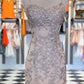 Tight Red Lace Short Homecoming Dress VMH29