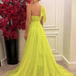 One Shoulder Prom Dresses Side Slit