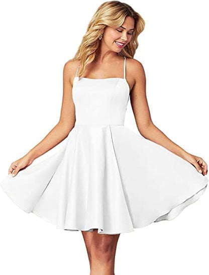 satin homecoming dress