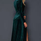 Maxi Velvet Gown Dress