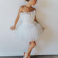 Strapless Prom Dress Pearled Mini Dress VMH5